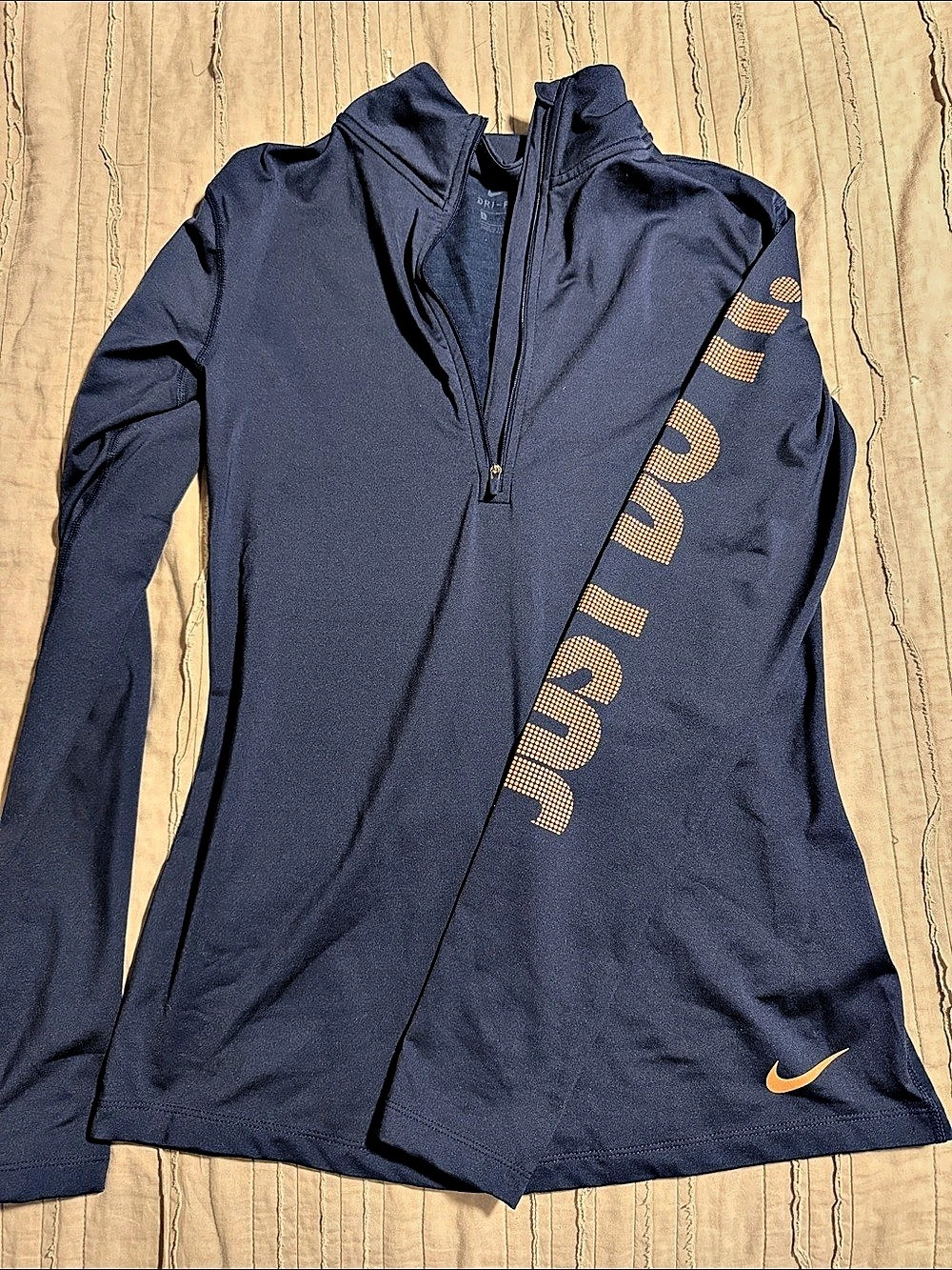 Nike Dri-FIT Half-Zip Blue Large